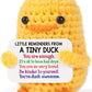 Mbl Inspirational Positive Crochet Duck - Handmade Little Reminders Emotional Uplifting Support Mental Health Knitted Duck For W