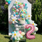 Vonokee 40 Inch Pink Giant Number Balloons 2, Jumbo Digital Foil Mylar Balloon For Birthday Party Wedding Anniversary Celebratio