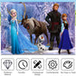Frozen Birthday Backdrop For Girls Birthday Party Decoration, 6Ft*3.6Ft/180Cm*110Cm Frozen Birthday Background Wall Decorations,