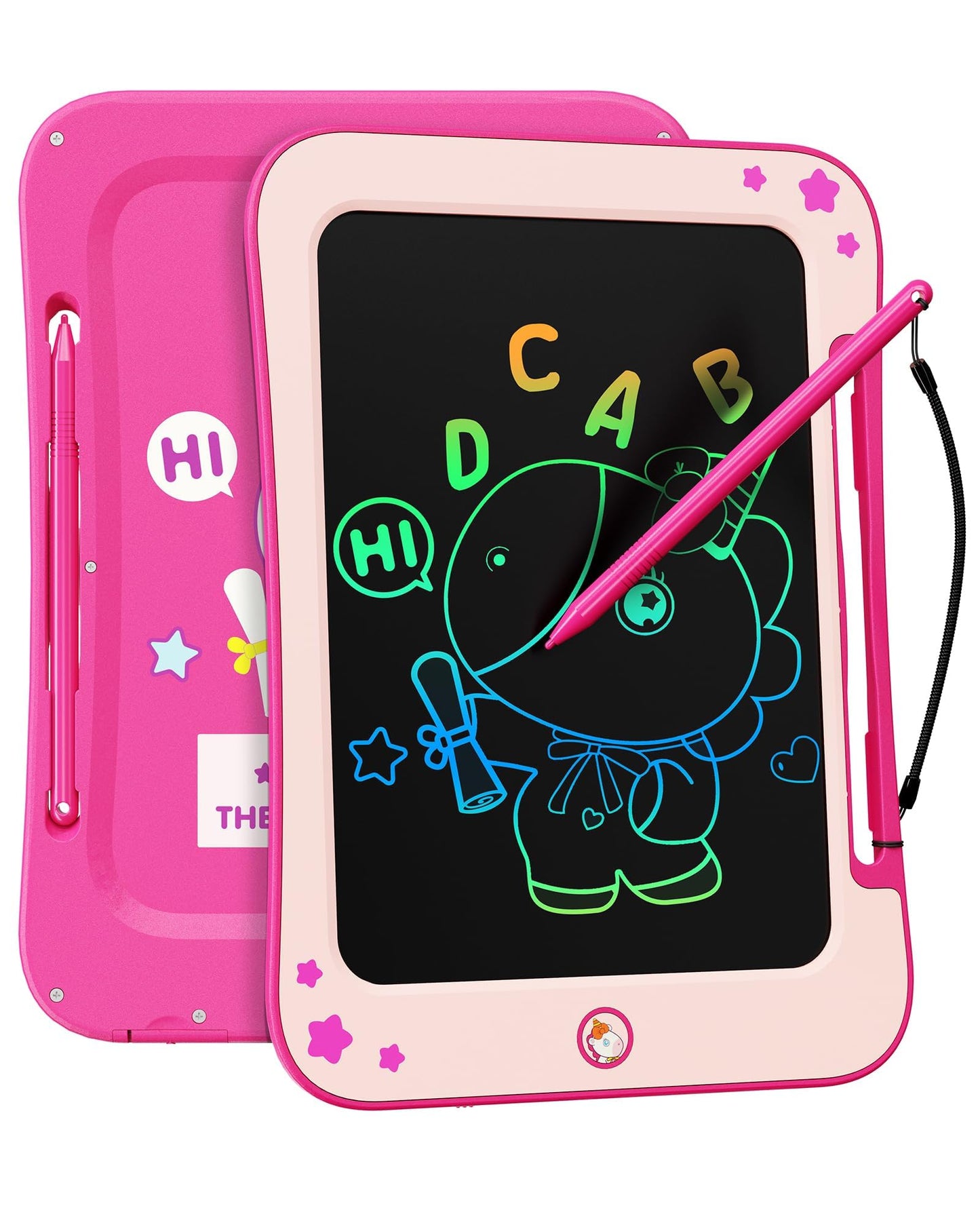 bravokids Girl Toys LCD Writing Tablet - 8.5 Inch Kids Doodle Board Educational Learning Drawing Pad Birthday Gifts for 3 4 5 6 