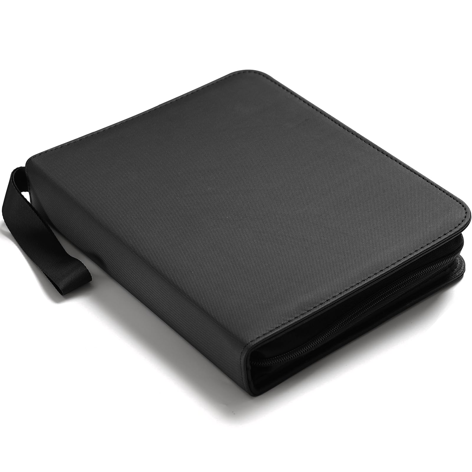 Card Binder for Toploaders Portable 4 Pockets Trading Card Holder Albums for Sports  Trading  and Gaming Cards Black