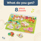 B. Toys- Peek & Explore - Farm Animals- Wooden Peg Puzzle – Farm Puzzle For Toddlers, Kids – 8 Farm Animal Pieces – Cow, Horse, Sheep & More – 2 Years +