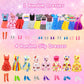 66Pcs Doll Clothes And Accessories With Doll Closet For 11.5 Inch Doll Dress Up Set With 1 Doll Fashion Dresses Outfits Tops And Pants Shoe Rack Bags Gift Toy For Girls 4 5 6 7 8 9 10 Years