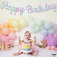 Katchon, Large Iridescent Happy Birthday Banner - Pre-Strung, 10 Feet | Holographic Happy Birthday Decorations | Happy Birthday Sign For Iridescent Party Decorations | Unicorn Birthday Decorations