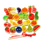 STYLEHEAVEN Wooden Bead Threading Toy Gifts Wooden Lacing Toy for Children Kids Toddlers Vegetable and Fruit