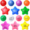 140 Pcs Motivational Stress Balls Quotes Relief Star Shape Anger Management Colorful Hand Excerise Foam Balls for Anxiety Tensio