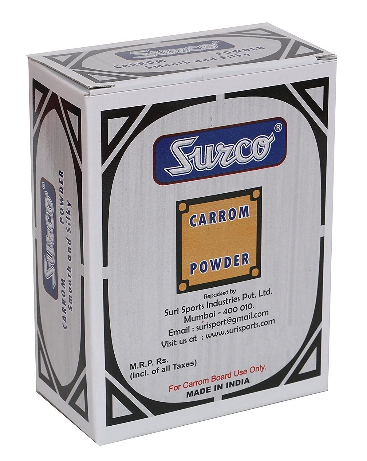 KD Surco Carrom Board Powder - 400 GMS, Ideal for Professional Play, 14.1 Ounce, Perfect for All Carrom Boards