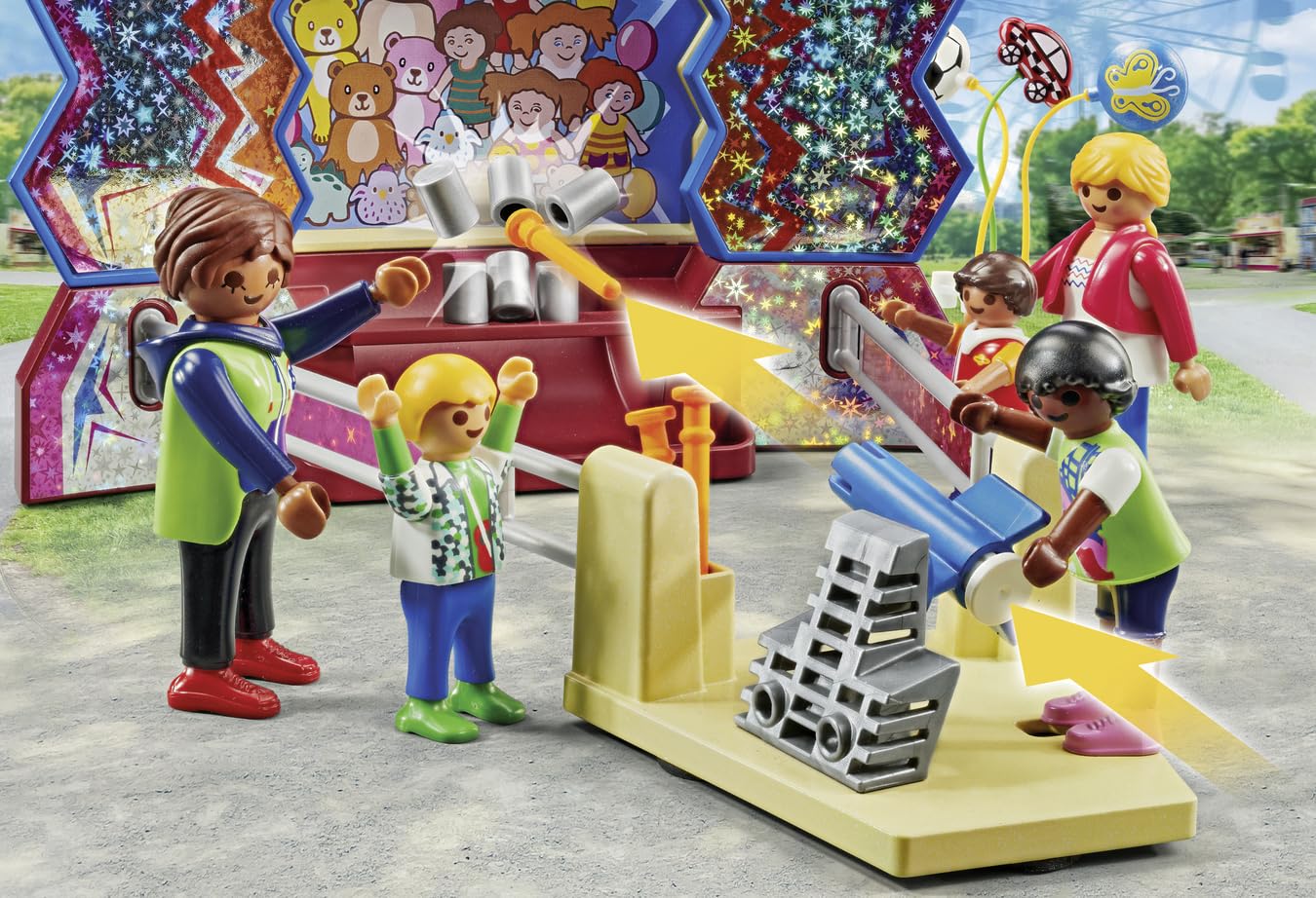 Playmobil Fun Fair Playset - Multicolor, 29 cm x 47 cm, Model 71452, Plastic