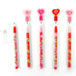 TINYMILLS 24 Pcs Valentines Day Heart Multi Point Pencils Party Favors Goodie Bag Stuffers Classroom Exchange Valentines Day P