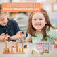 iselyn Cat Playset - 48Pcs Realistic Toy Figures & Accessories for Kids - Multicolor Educational Gift for Toddlers and Boys/Girls