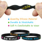 Morcheiong 24 Pieces Motivational Rubber Wristbands Black Inspirational Quote Silicone Bands Unisex Style- 12 Designs