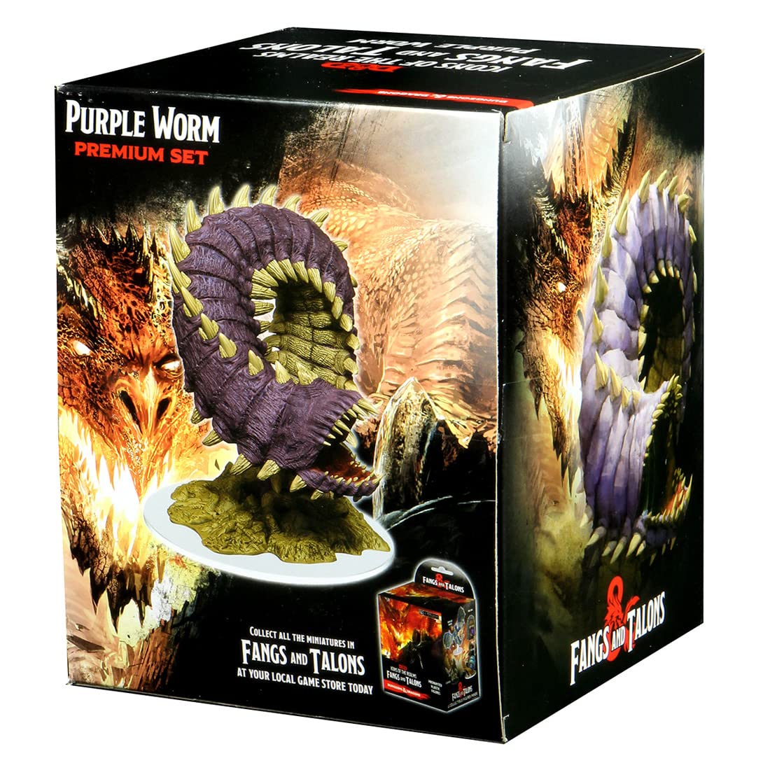 WizKids D&D Icons of The Realms Purple Worm Premium Set - Plastic Model WZK96002