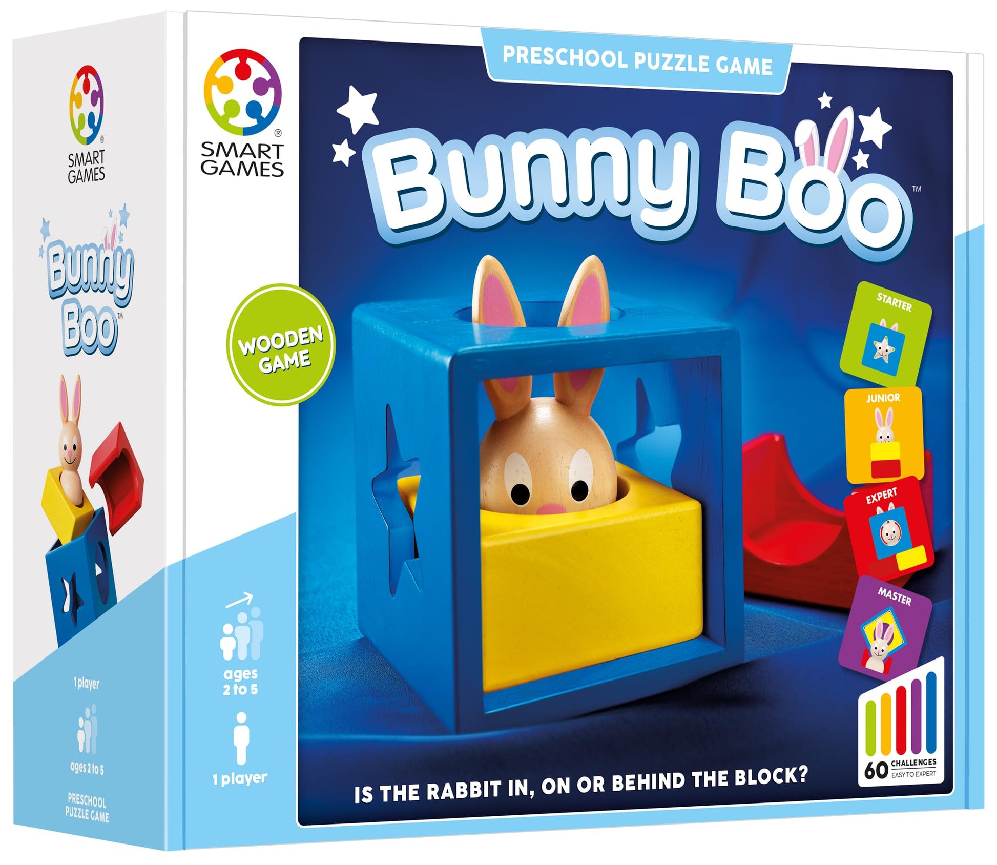 smart games - Bunny Boo, Preschool Puzzle Game with 60 Challenges, 2+ Years
