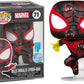 Funko Marvel Miles Morales Spider-Man Pop! Vinyl Bobble-Head, Limited Edition Art Series, Multicolor, Model FUN68250