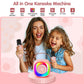 Karaoke Machine For Kids, Mini Portable Bluetooth Karaoke Speaker With 2 Wireless Microphones And Lights, Birthday Gifts For Gir