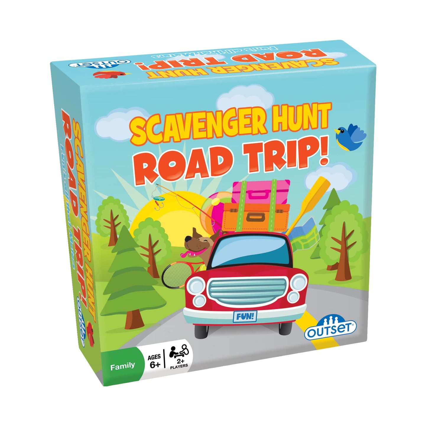 Outset Media Scavenger Hunt Road Trip - Traveling Card Game For Long Road Trips - 110 Cards For Ages 6 And Up