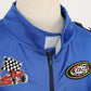 Lmyove Kids Race Car Driver Costume Boys Girls Racing Halloween Play Role Dress Up Racer Jumpsuit And Car Cap Toddler 3-9Y (Medium, Blue)