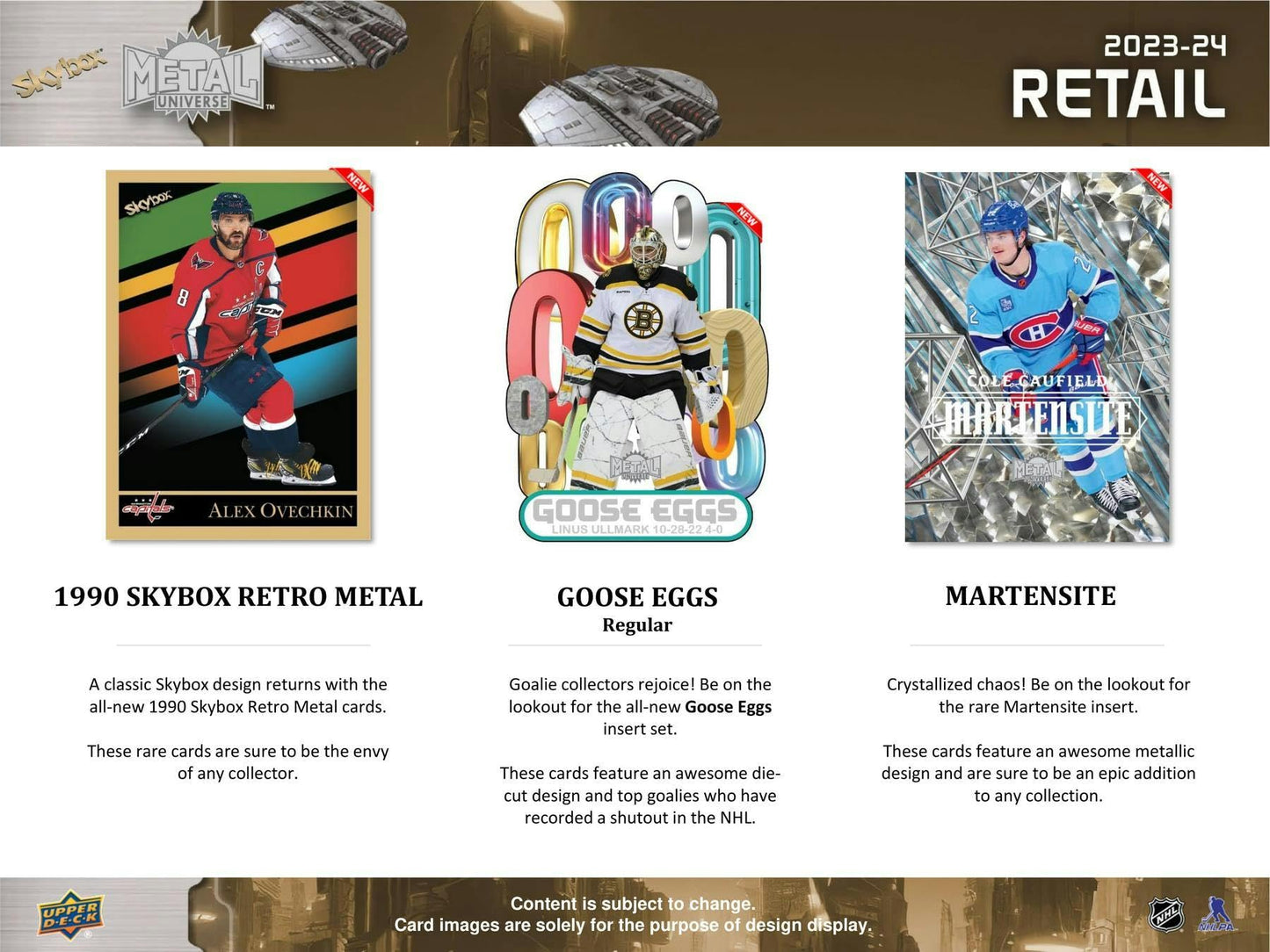 Upper Deck Skybox Metal Universe 2023-24 Hockey Card Blaster Box