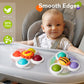 Tohibee 3Pcs Suction Cup Spinner Toys For 1 2 Year Old Boys Spinning Toys Baby Toys 12-18 Months Sensory Toys For Toddlers 1-3 Easter Basket Stuffers Gifts For 1 Year Old Girls