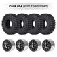 Hobbypark 1.0 Beadlock Wheels And Tires Metal Micro Crawler Tires W/Wheel Spacers Offset For 1/24 Rc Crawler Car Axial Scx24 Axi