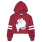Perfashion Girls Hoodie Cropped Sweater Shirts 8 9 Years Burgundy Pullover Unicorn Sweatshirts