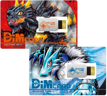 Digimon Volcanic Beat & Blizzard Fang Dim Cards | Expansion For The Vital Bracelet Fitness Tracker Watch | Train Your And Battle Your Friends, Multicolor, (Nt58680)