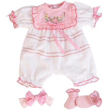 Aori Reborn Baby Dolls Clothes - Pink Outfit Clothing Set For 20-22 Inch Lifelike Newborn Girl Dolls