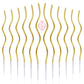 PHD CAKE Gold Spiral Metallic Birthday Candles, 24-Count, 7.1 inches, Perfect for Parties and Weddings