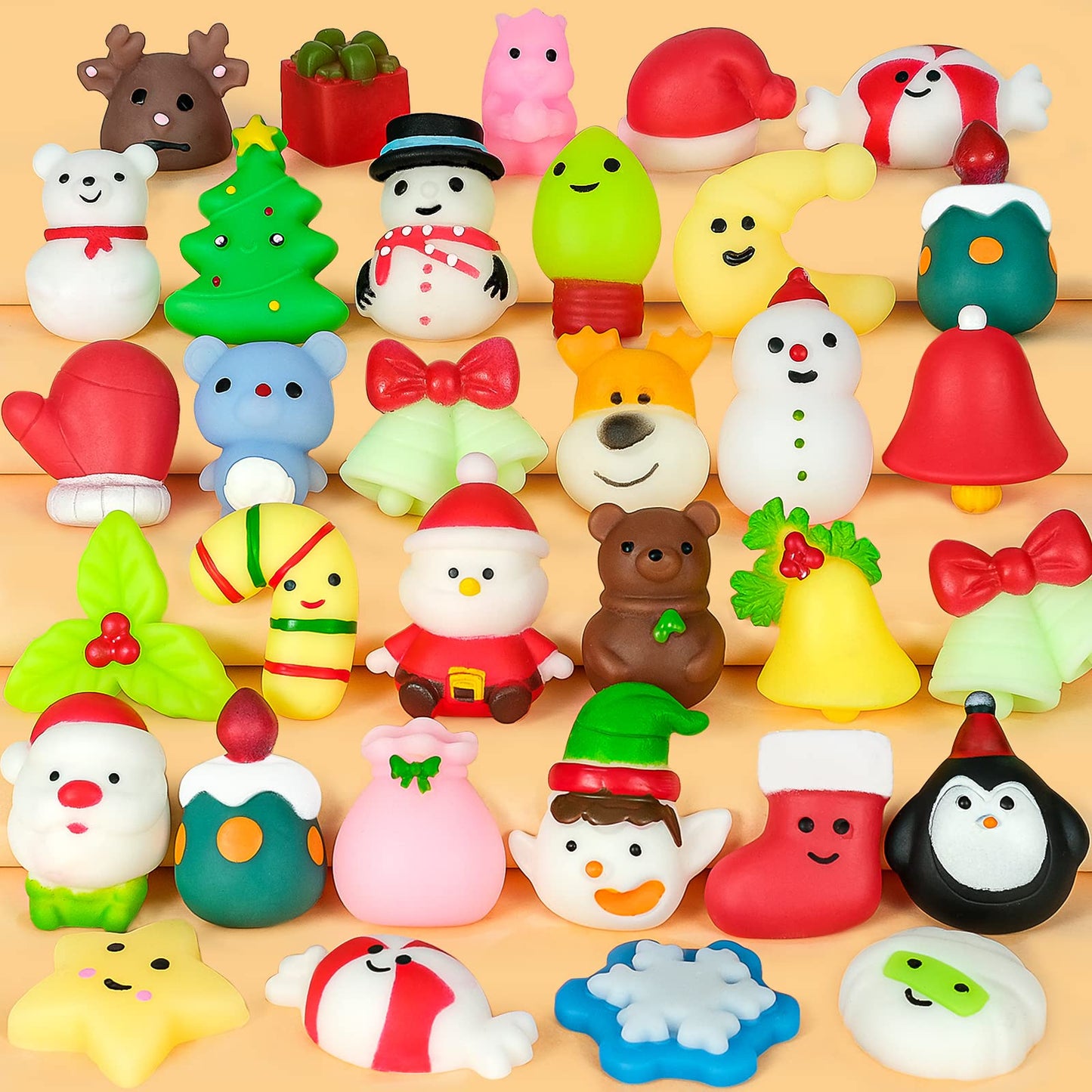 Halloween Mochi Squishy Toys Halloween Squishies Toy Halloween Party Favors For Kids 4-8 Stress Relief Toy Halloween Goody Bags 