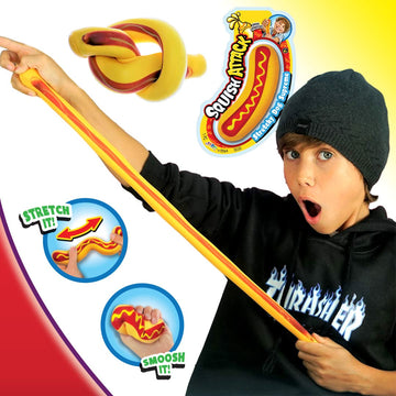 Ja-Ru Stretchy Banana, Poopster & Hot Dog. Sensory Toys (3 Pack) Stress Relief Toys | Fidget Toys For Kids And Adults. Autism, Anxiety, Therapy Squishy Toys & Party Favors. & Sticker 3340-6448-5564S