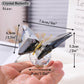 Movdyka Crystal Butterfly Decor Figurines Gifts For Women, Grey Glass Butterfly Craft Desk Office Dcorations Table Centerpieces,