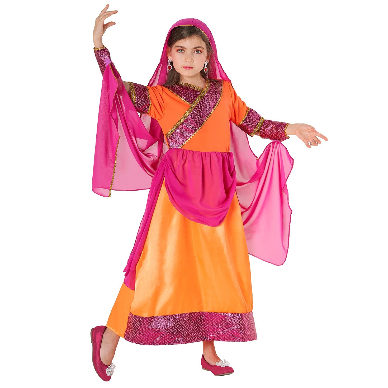 Morph Kids Genie Costume Girls, Genie Costume Kids, Girls Bollywood Outfit - Medium