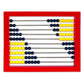 Learning Resources 2-Color Desktop Abacus, Math Concepts, Ages 5+, Red Frame, Multicolor, Model LER4335