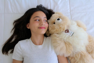 Alpacanext Soft And Cuddly Baby Alpaca Teddy Bear - 18 Inch. Premium Alpaca Stuffed Animal Handmade On Genuine Alpaka Fur. Cute