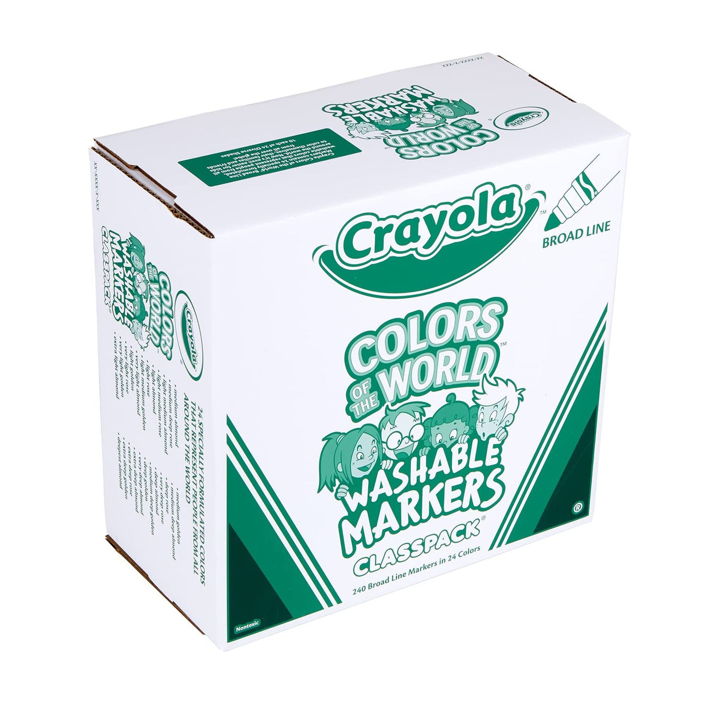 COLORS OF WORLD MARKERS CLSPK 240CT