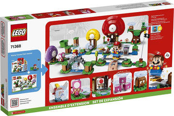 Lego Super Mario Toad’S Treasure Hunt Expansion Set 71368 Building Kit; Toy For Kids To Boost Their Super Mario Adventures With Mario Starter Course (71360) Playset (464 Pieces)