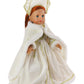 American Fashion World White Traditional Russian Gown for 18-Inch Dolls |enhanced Quality & Trendy Design | Dolls Clothes | Outfit Fashions for Dolls for Popular Brands