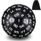 Sumind 100 Sided Polyhedral Dice Single D100 Game Dice 45 Mm 100 Sided Cube With Black Pouch For Role Playing Dnd Rpg Mtg Table