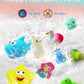 No Hole Light Up Bath Toys, 9Pcs Flashing Colourful Bathtub Mermaid Toy With Storage Bag And Net Fishing For Swimming Pool Party