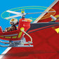 Playmobil 71195 City Action Fire Helicopter, Air-Based Playset With Firing Cannon, Fun Imaginative Role-Play, Playset Suitable For Children Ages 4+
