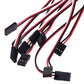 30 Pcs Red White Black 3 Terminal Male to Female Servo Extension Lead Wire Cable 300mm for RC Airplane (30Pcs)