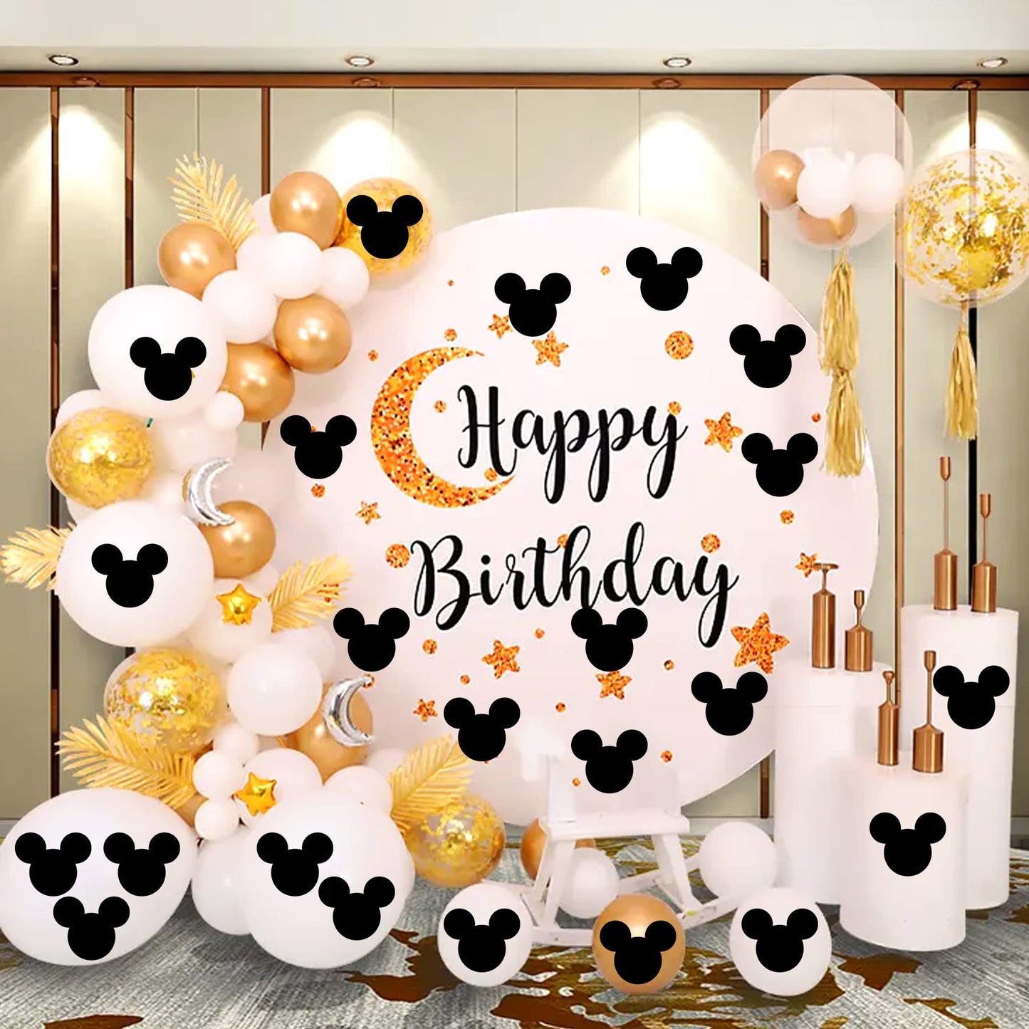 Mickeys Mouse Vinyl Chalk Chalkboard Stickers Minnies Mouse Head Stickers 2.97 x 2.5 Inch PVC Mickeys Stickers Mouse Head Sticke