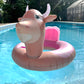 NPW Bull Pool Float Ring - Inflatable Vinyl Toy, Large Pink, FA-BULL-OUS, Perfect for Summer Adult Bachelorette Pool Decorations