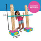 Fun Express Limbo Game, 5 Feet Tall, How Low Can You Go Vinyl Limbo Outdoor Game Set, 3 Pieces, Great For Luau, Cookout, Pool Pa