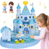 fygurso Dream Princess Play Set, 12.2*8.6*8.8 inches with 2 Magnetic Control Movable Toys, Magnetic Doll House Building Toys wit
