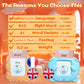 Halcontorno Talking Flash Cards For Kids - French Bilingual English Flashcard For Toddlers 3-12, Test Mode, 510 Sight Words, Aud