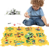 Xazastov Plastic Floor Puzzles For Kids Ages 3-5, Puzzle Track Car Play Set, Educational Montessori Toys For 3 4 5 6 Year Old Bo