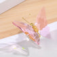 Movdyka Crystal Butterfly Decor Figurines Gifts For Women, Pink Glass Butterfly Craft Desk Office Dcorations Table Centerpieces,