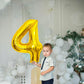 4 Number Balloon Gold 40 Inch Big Foil Mylar 4Th Balloons For 4 Year Old Boy Girl Birthday Party Decorations Wedding Anniversary
