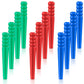 Chalyna 48 Pcs Plastic Cribbage Board Pegs Bulk 3 Colors Tapered Replacement Standard Pegs For Cribbage Traditional Board Game
